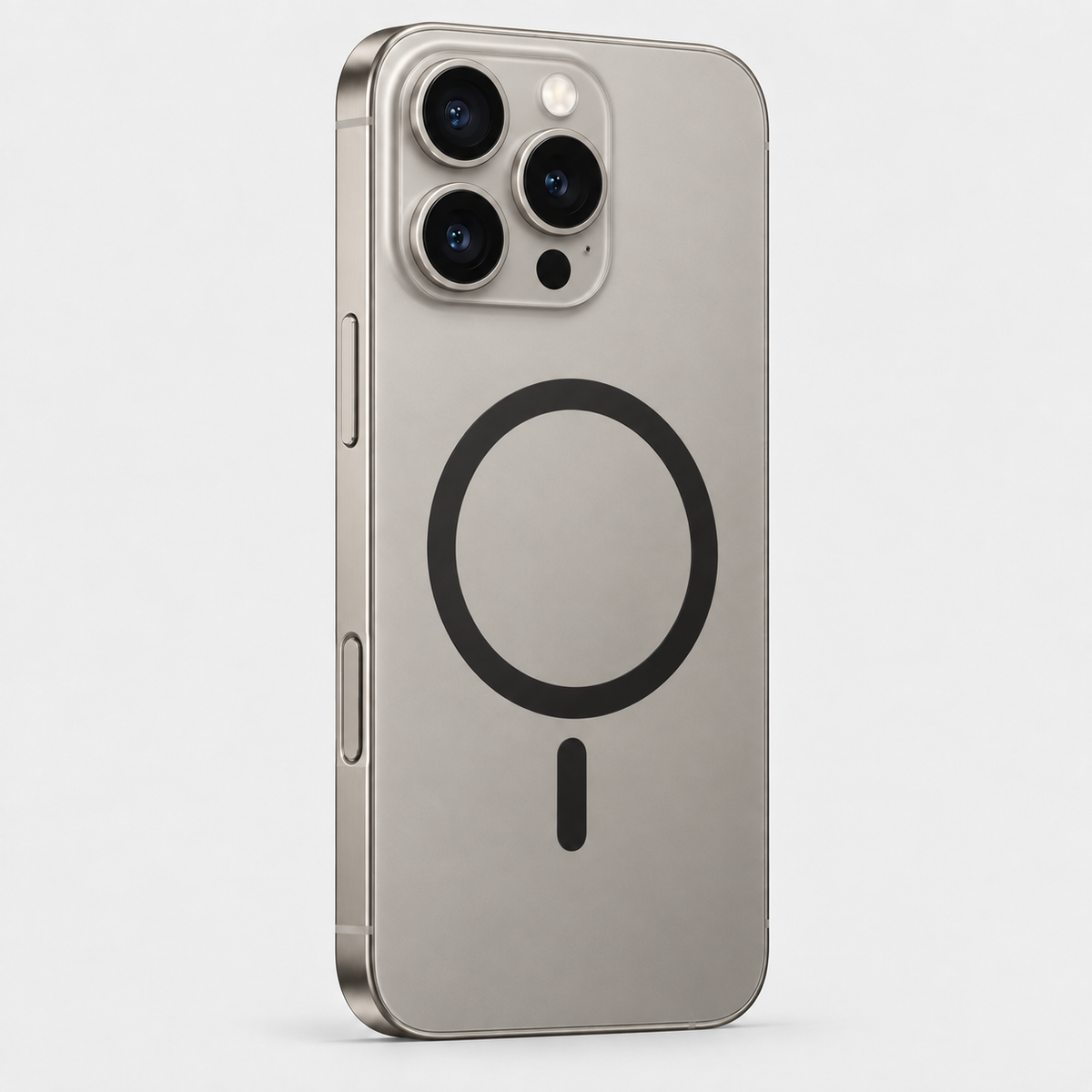 Forro metálico para iPhone con protección para la cámara